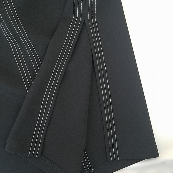 Express Black Pencil Skirt with white detail - Picture 3 of 5